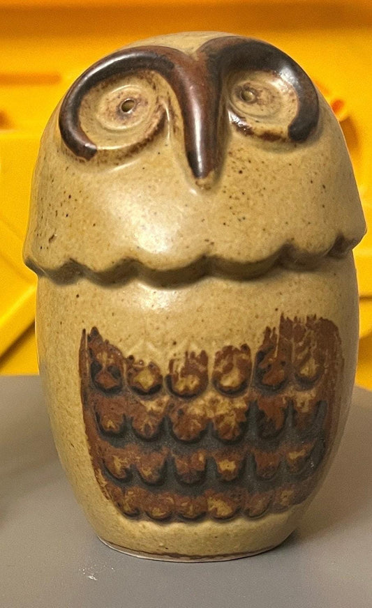 Owl Coin Bank: Vintage Mid-Century Ceramic (1960s Japan)