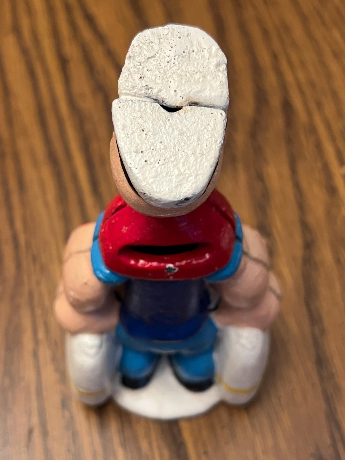 Vintage POPEYE The Sailor Man Cast Iron Bank 6" Tall RARE hand-painted Antique