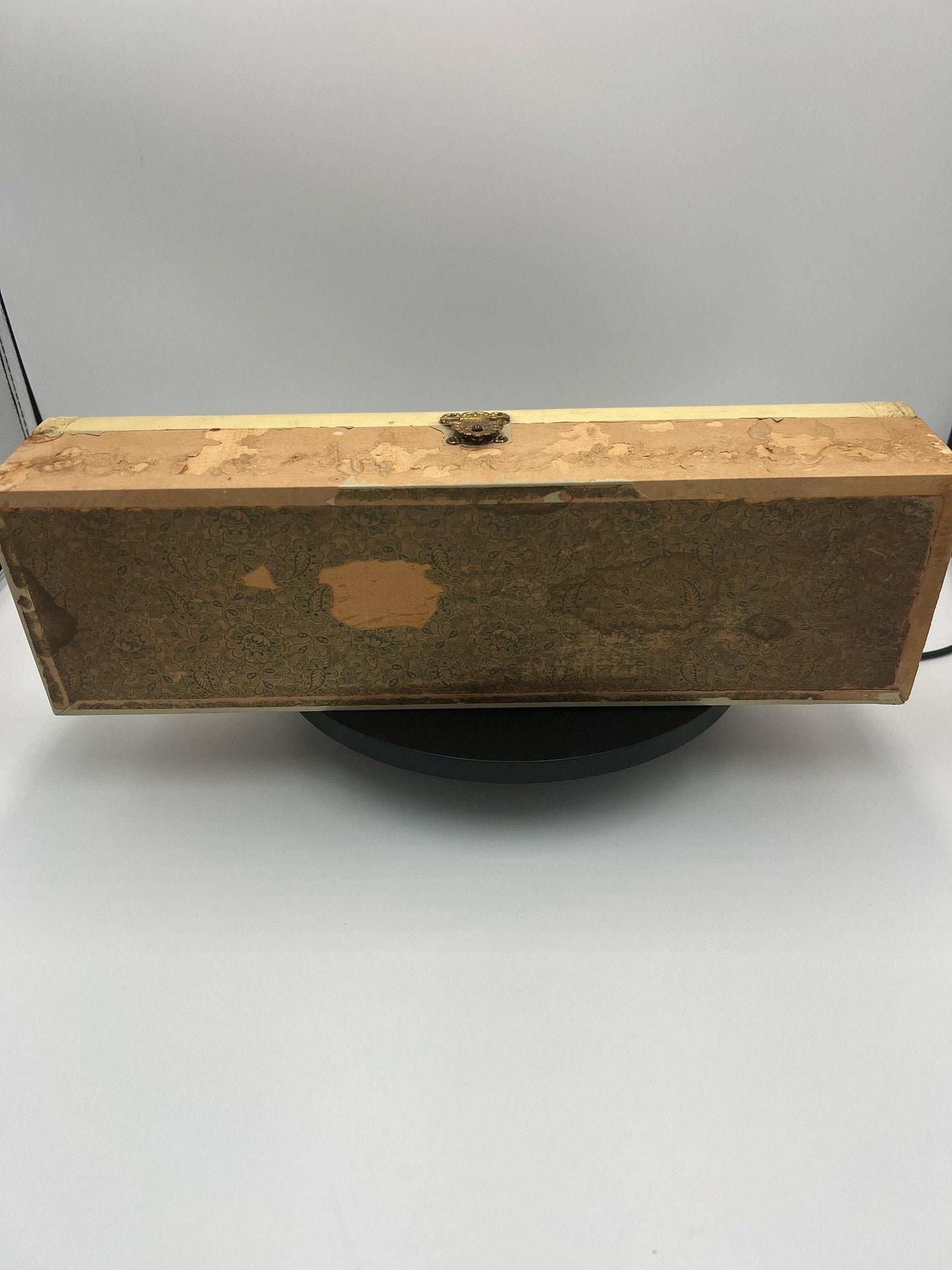 Victorian Glove Box: Antique Celluloid Holder - Lined, Decorative