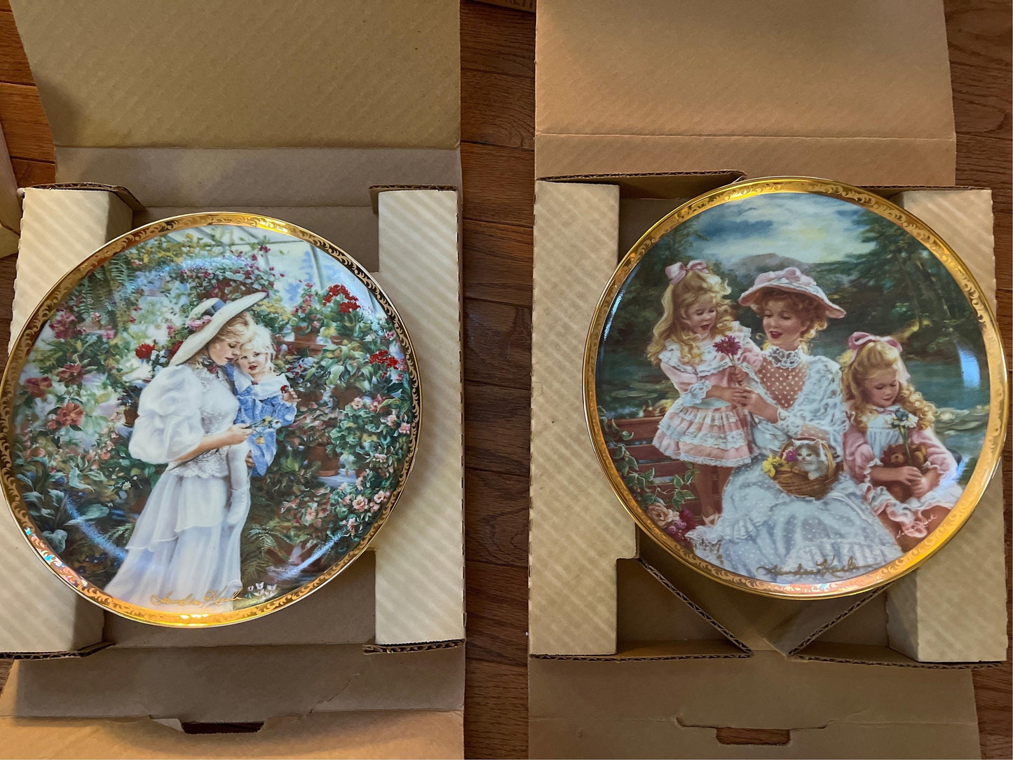 Mother's Day Collectible Plates: Sandra Kuck Art Series (1989-1992)