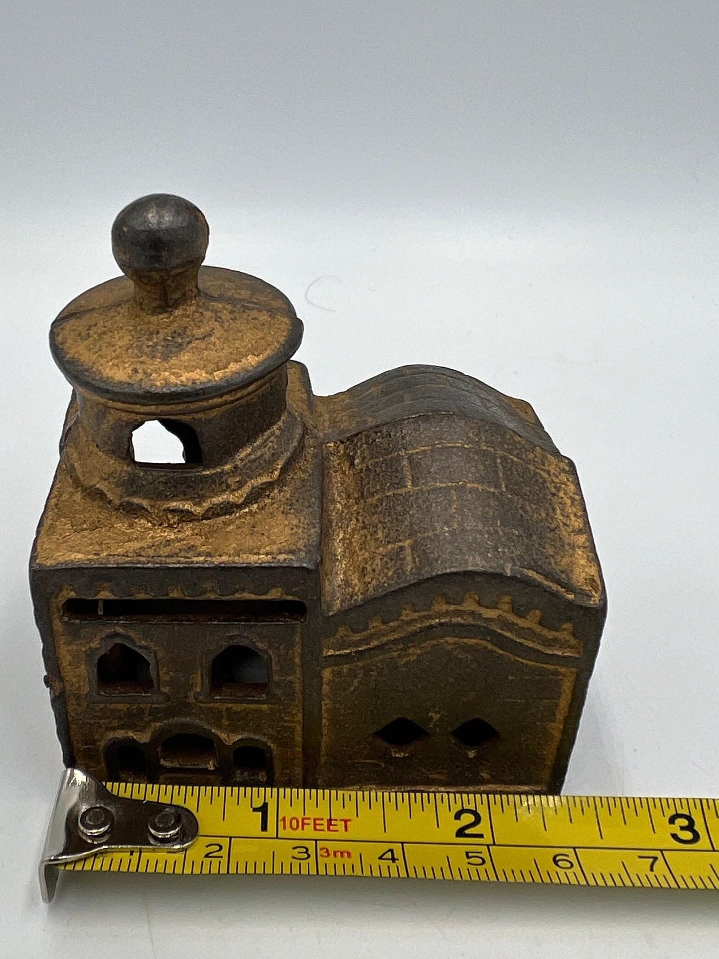 Mosque Coin Bank: Vintage Cast Iron Collectible (3 Inch Small)
