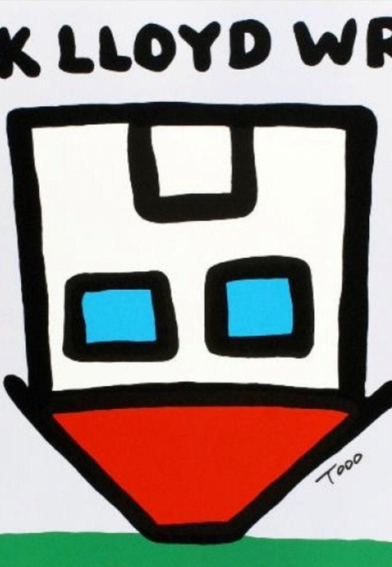 Todd Goldman Signed "Frank Lloyd Wrong" Limited Edition Lithograph, 18" x 27" Unframed Art Print, Collectible Wall Decor