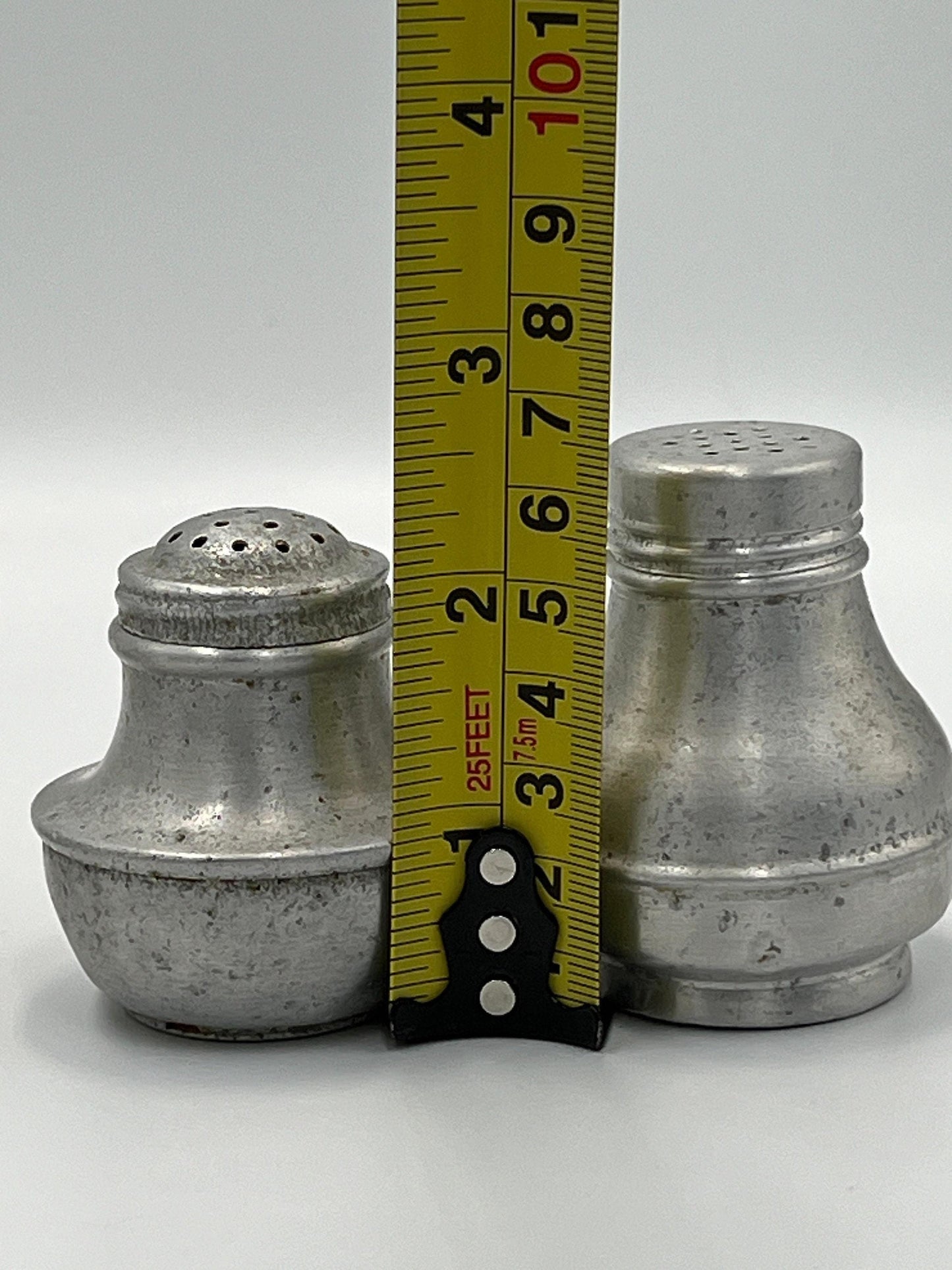 Mid Century Modern Salt and Pepper Shakers - Retro Ceramic Pair