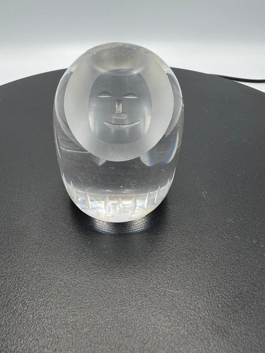 Vintage Hadeland Crystal Eskimo Paperweight