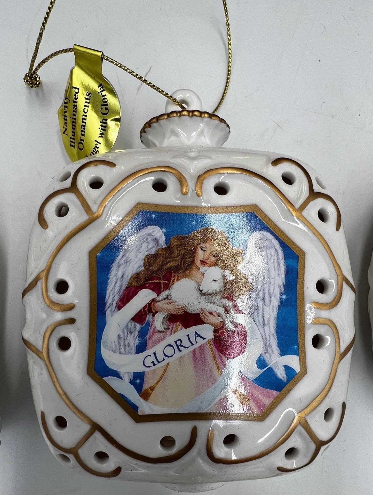 Nativity Ornament Collection: Hand-Painted Porcelain - 12 Pieces with Box