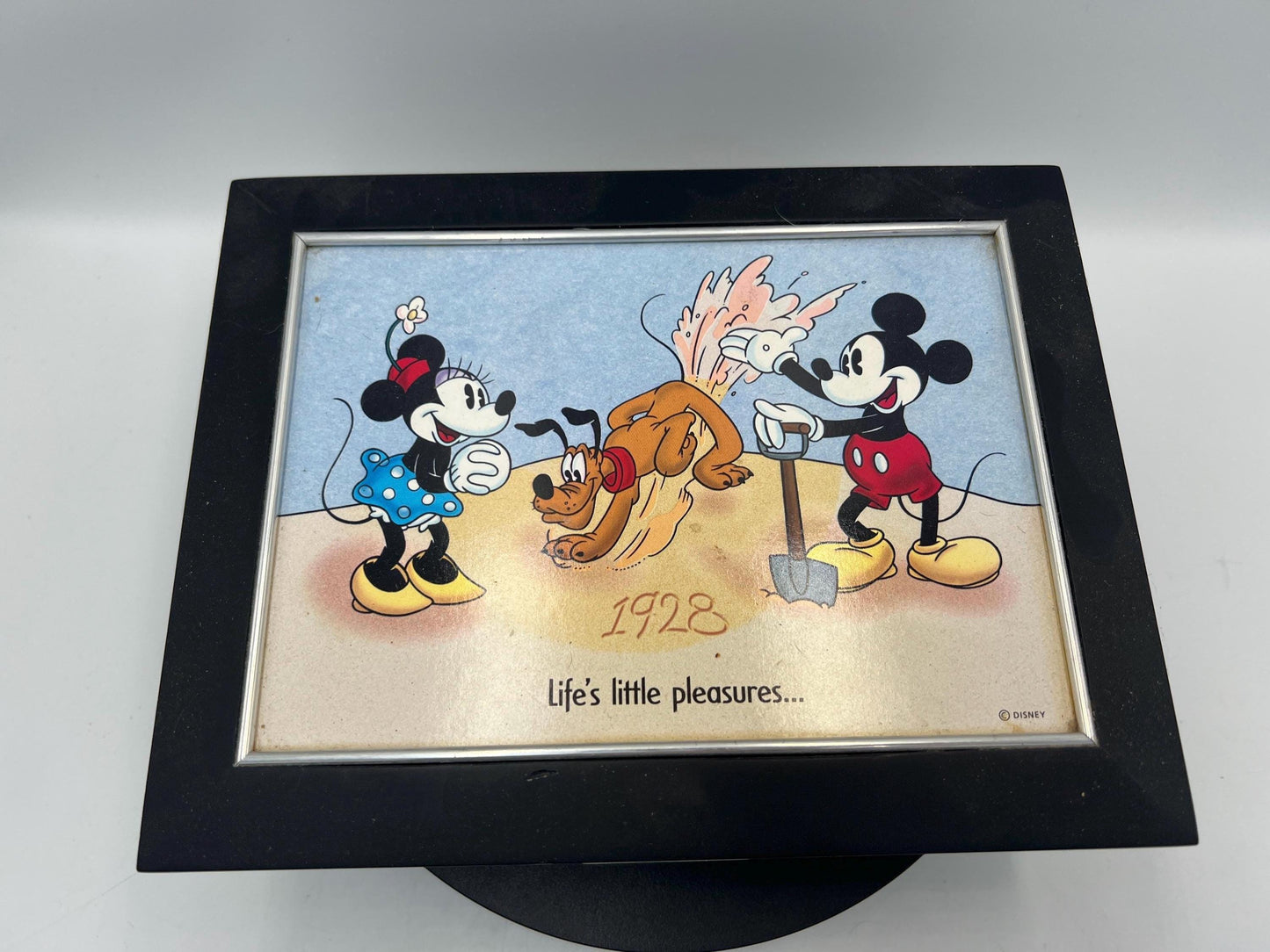 Disney 1928 2001 Walt's 100th Mickey, Minnie and Pluto Keepsake Box Life Little Pleasures