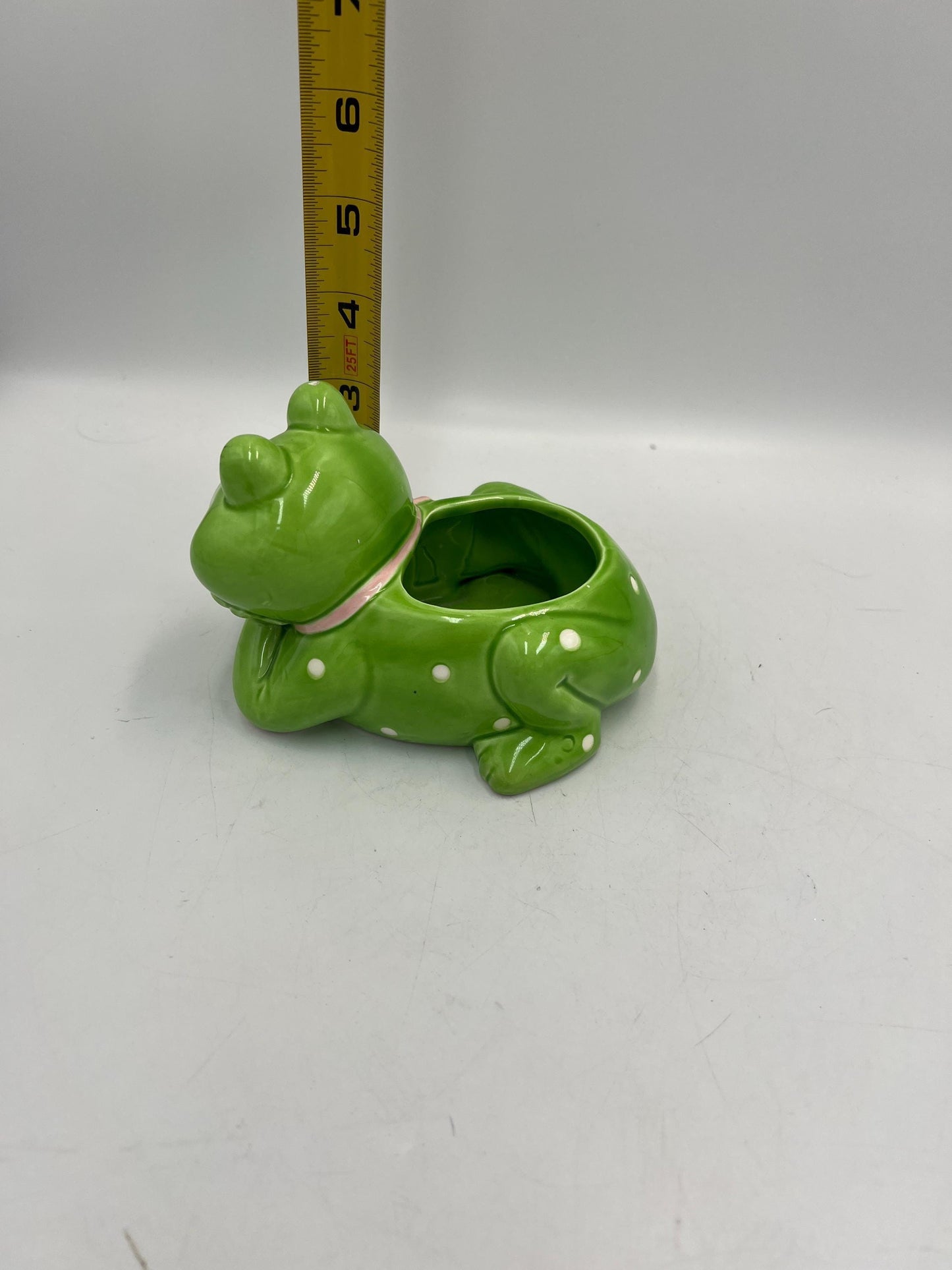 Ceramic Frog Signed Geo Z Lefton 1985