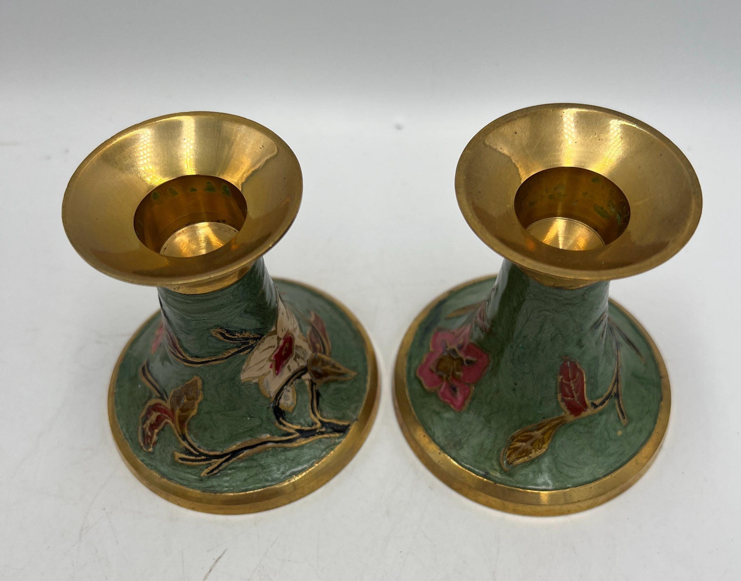 Ceramic Candlestick Holder Signed Art Pottery