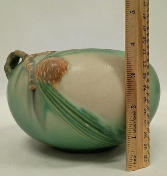 Roseville 278-4" Pinecone Jardiniere Single Handle - Vintage Ceramic Pottery