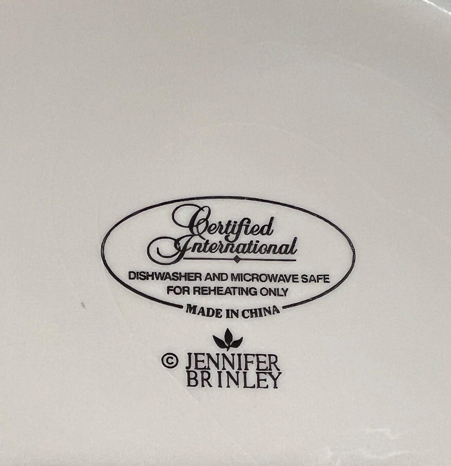 Vintage "Bistro" By Jennifer Brinley 11" and 8-1/4" Plates Certified International, set of 5