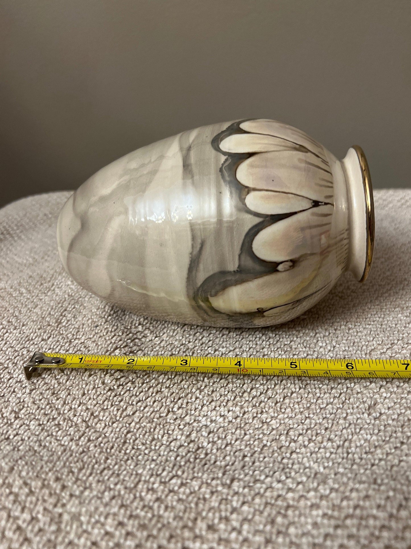 Bruce Fairman Vase: Signed Ceramic with Unique Glaze Colors