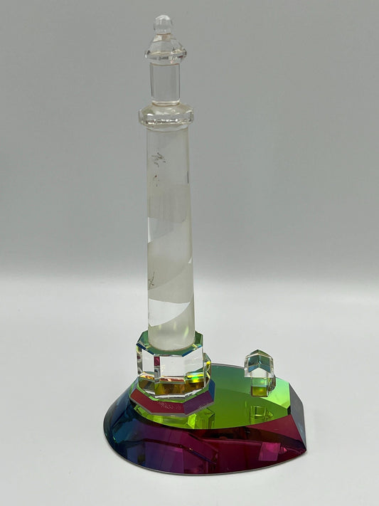 Vintage Crystal Lighthouse Figurine