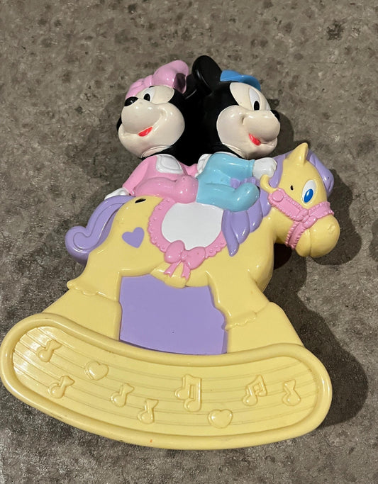 Vintage Disney Mickey & Minnie Baby Toy Set