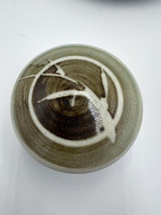 Vintage Floral Pottery Trinket Dish