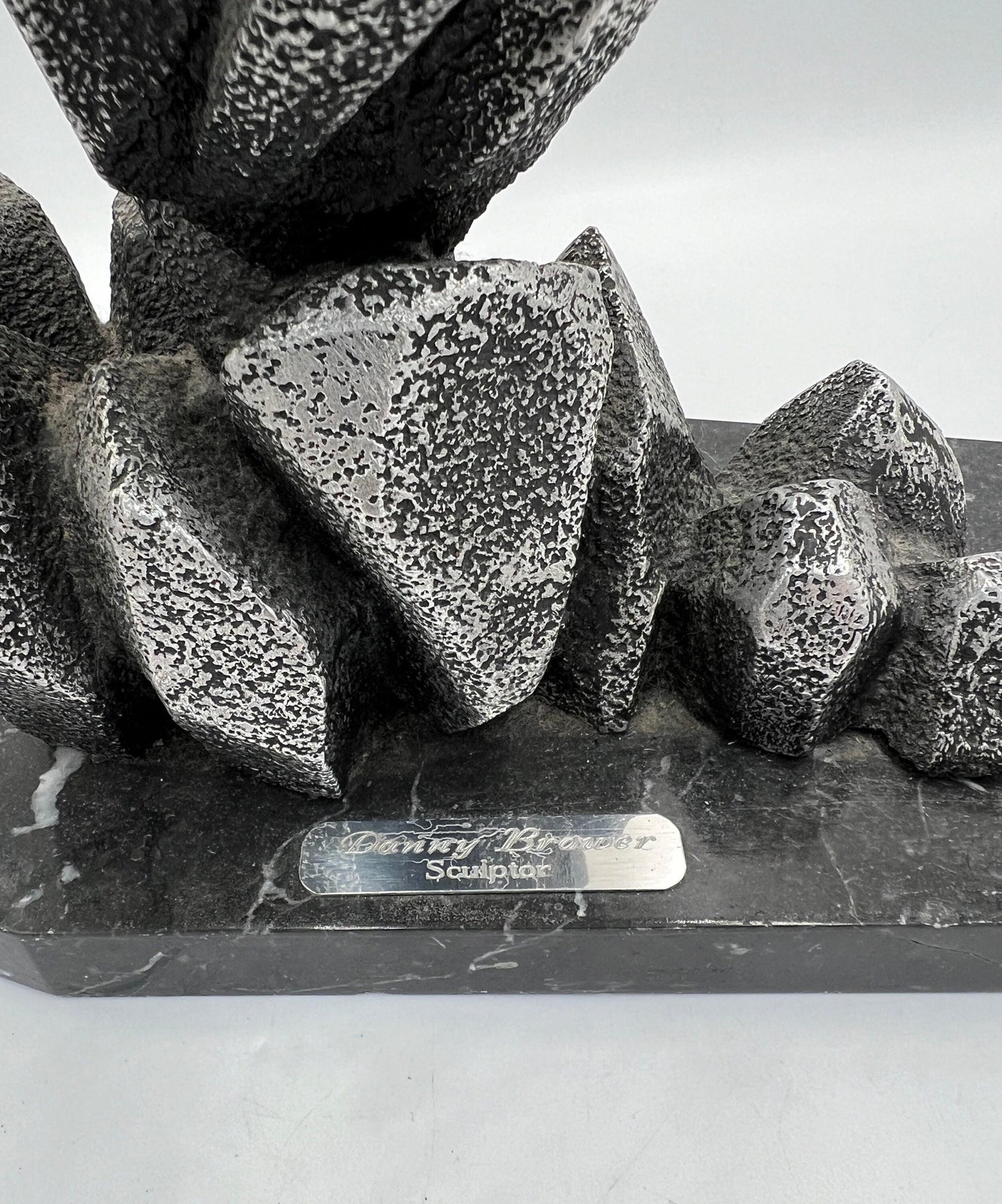 Shark Sculpture: Danny Brower Marine Art (1992 Vintage Piece)