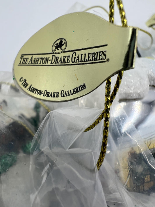 Thomas Kinkade Sleigh Bell Ornaments, Set of 3