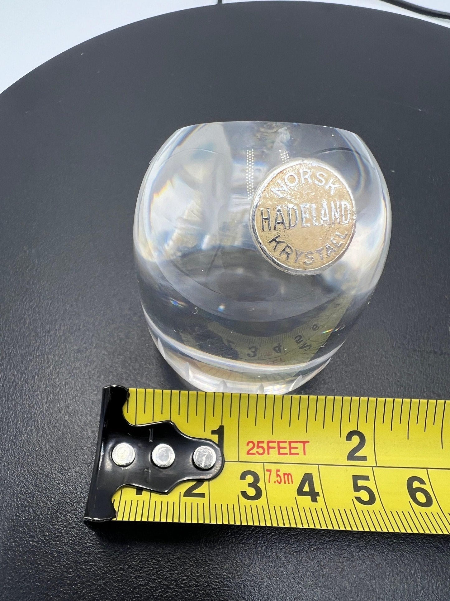 Eskimo Art Glass Sculpture: Norwegian Vintage Crystal (Small Paperweight)