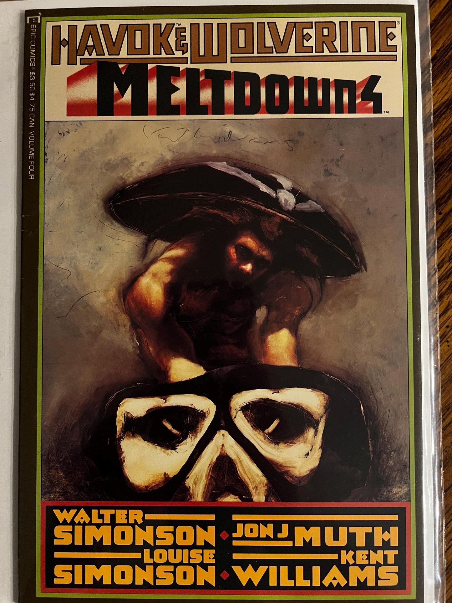 Havok & Wolverine: Meltdown Complete Set (1–4) Epic Comics Prestige Series Painted Art Simonson Muth