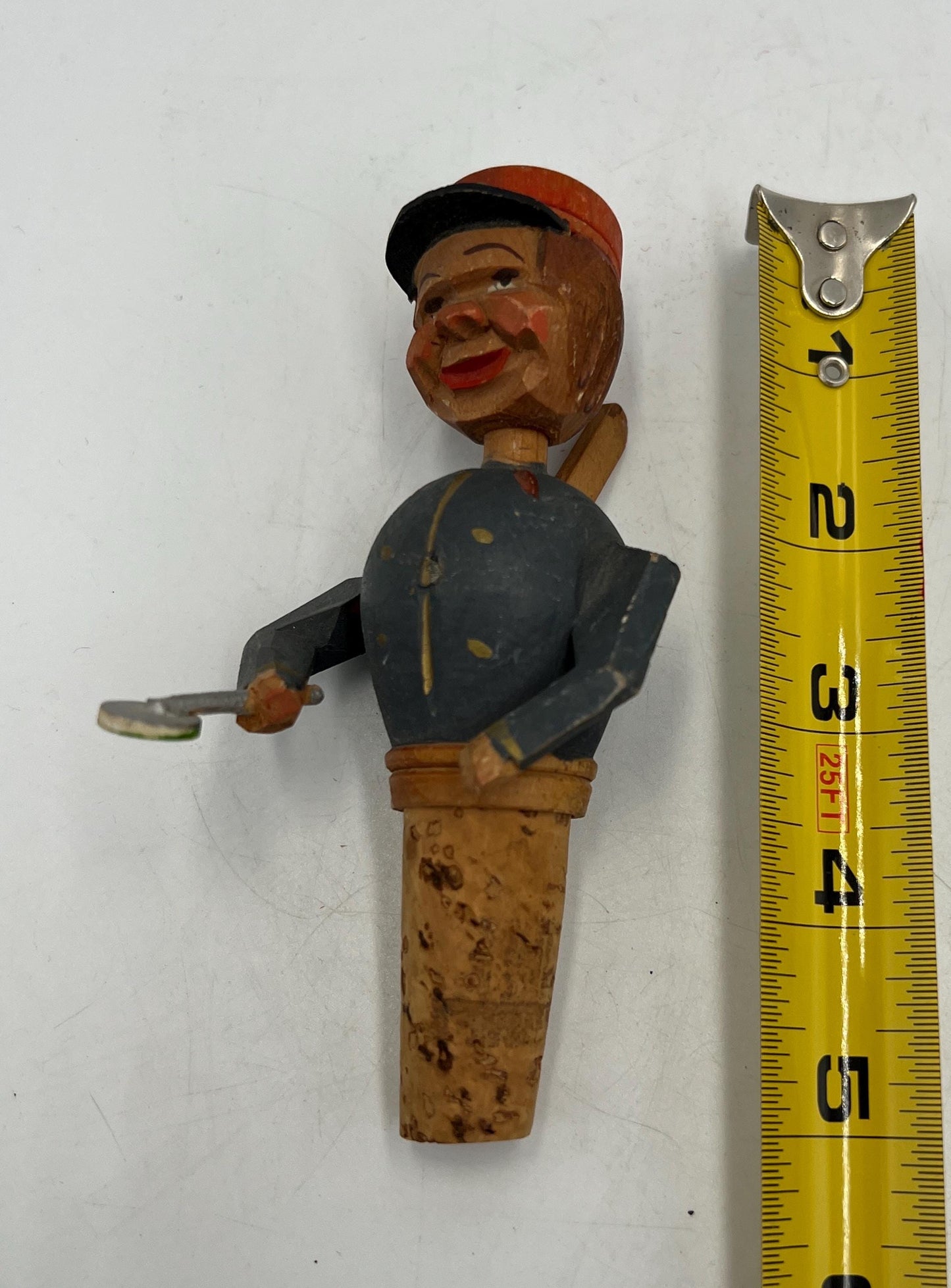 Wooden Wine Stopper: Italian Handcrafted Design (Vintage, 5")