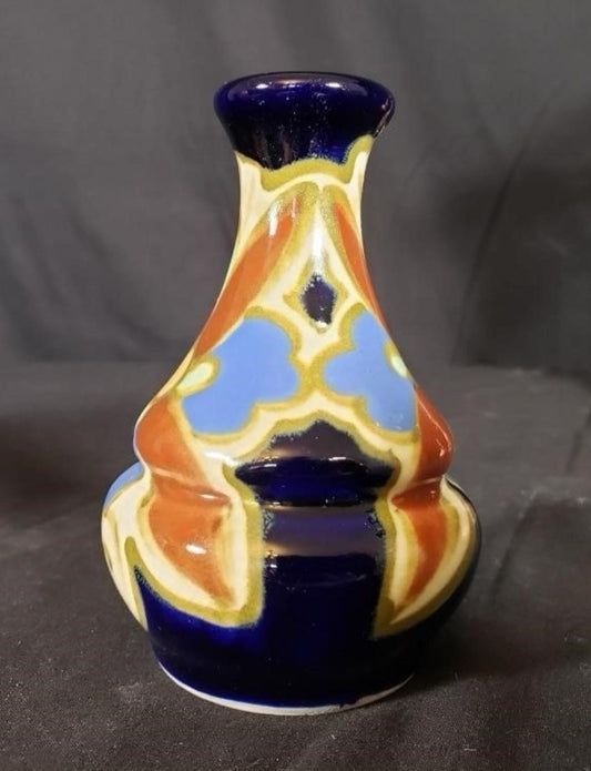 Vintage Gouda Style Lotus Vase
