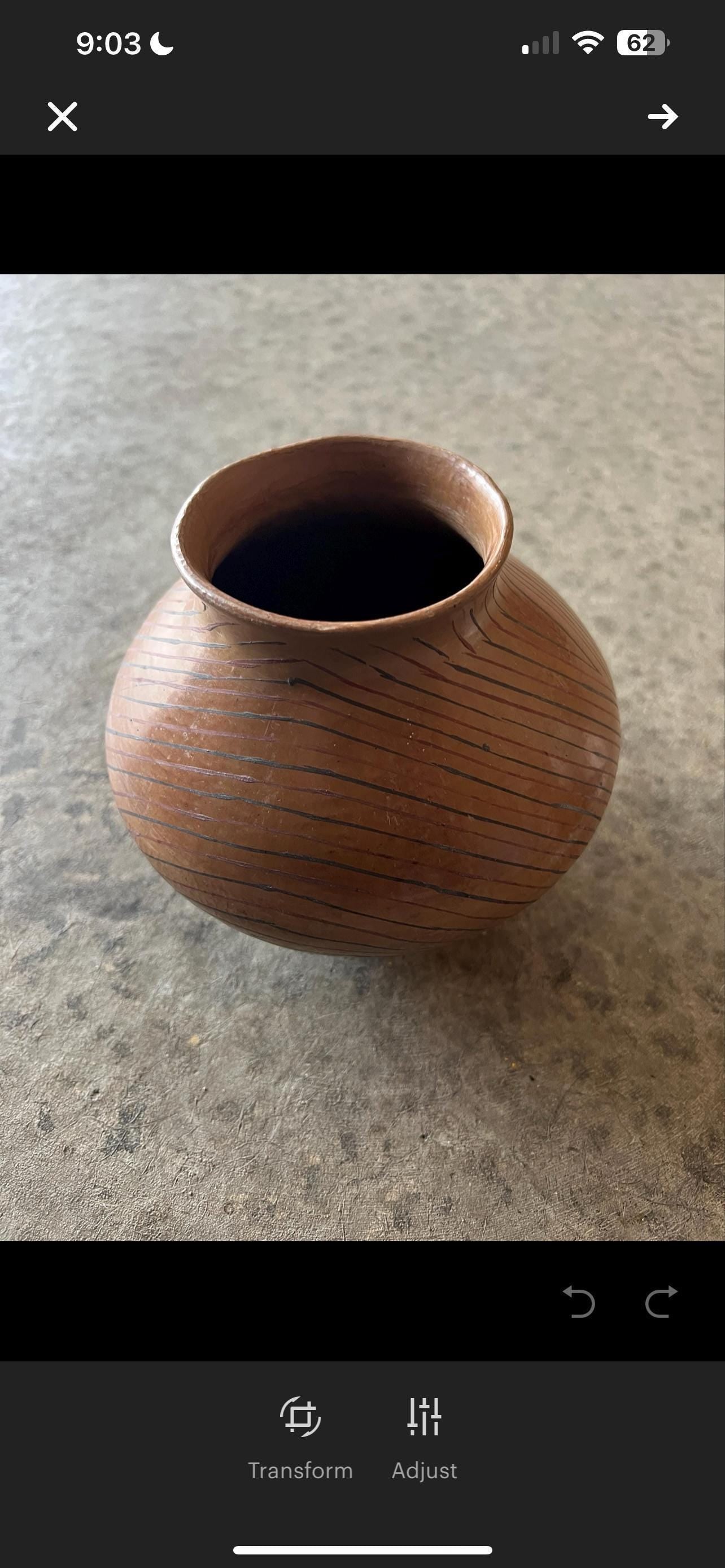 Vintage Pottery Vessel: Handcrafted Rustic Water Storage - Ceramic Art