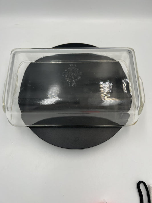 Vintage 1970s Fire-King 1-Quart Glass Loaf Pan