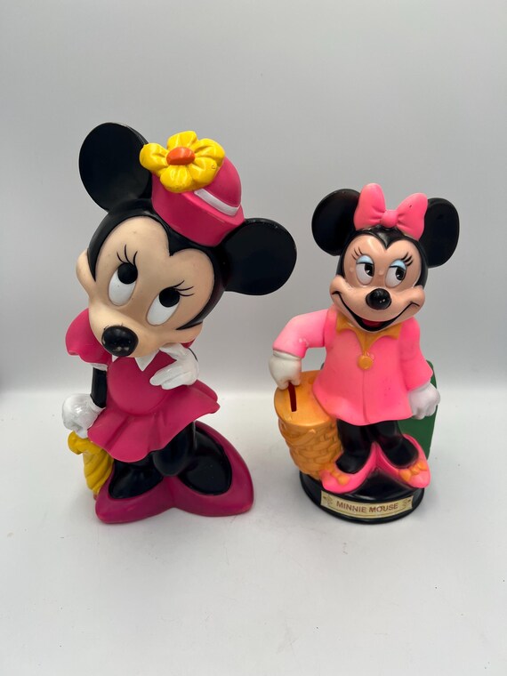 DISNEY Minnie Mouse Banks Plastic Vintage Your Choice