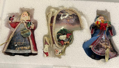 Thomas Kinkade Santa Ornaments, Collections 7, 32, 40, 41