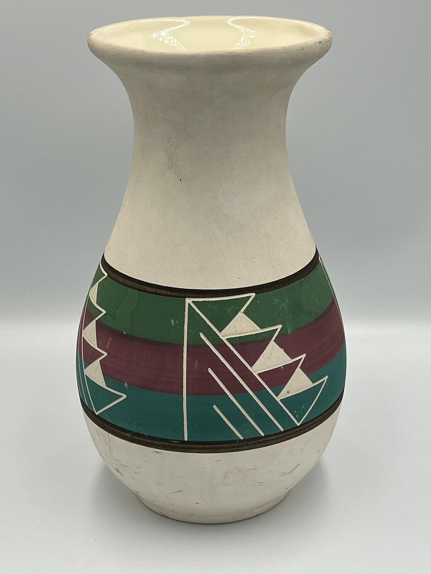Vintage Sioux Pottery Red Clay Rapid City South Dakota Signed Coyote SPRCSD 10"