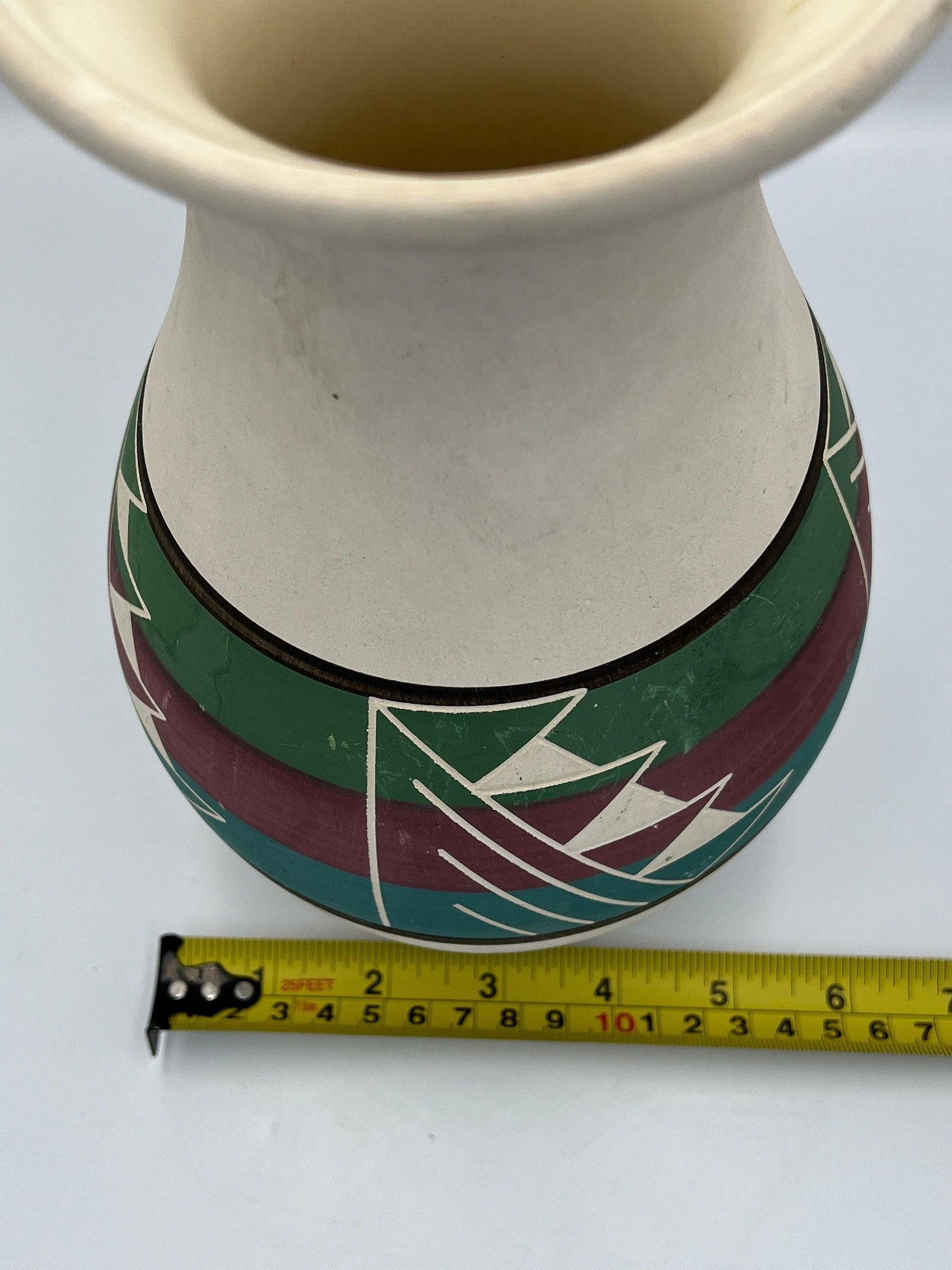 Vintage Sioux Pottery Red Clay Rapid City South Dakota Signed Coyote SPRCSD 10"