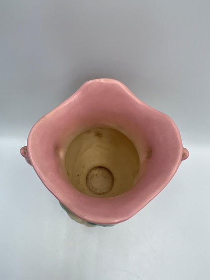 Hull Wildflower Vase: Vintage 1940s Double Handled Floral Pottery