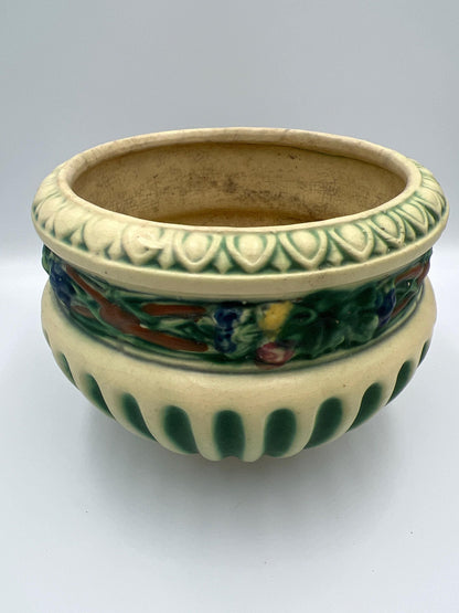 Corinthian Jardiniere Planter: Roseville Pottery, Art Deco - Ceramic Vase