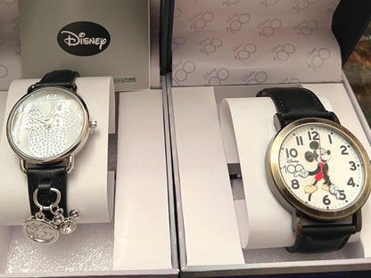 Mickey Mouse Anniversary Watch - Moving Hands or Silver Charm, Boxed