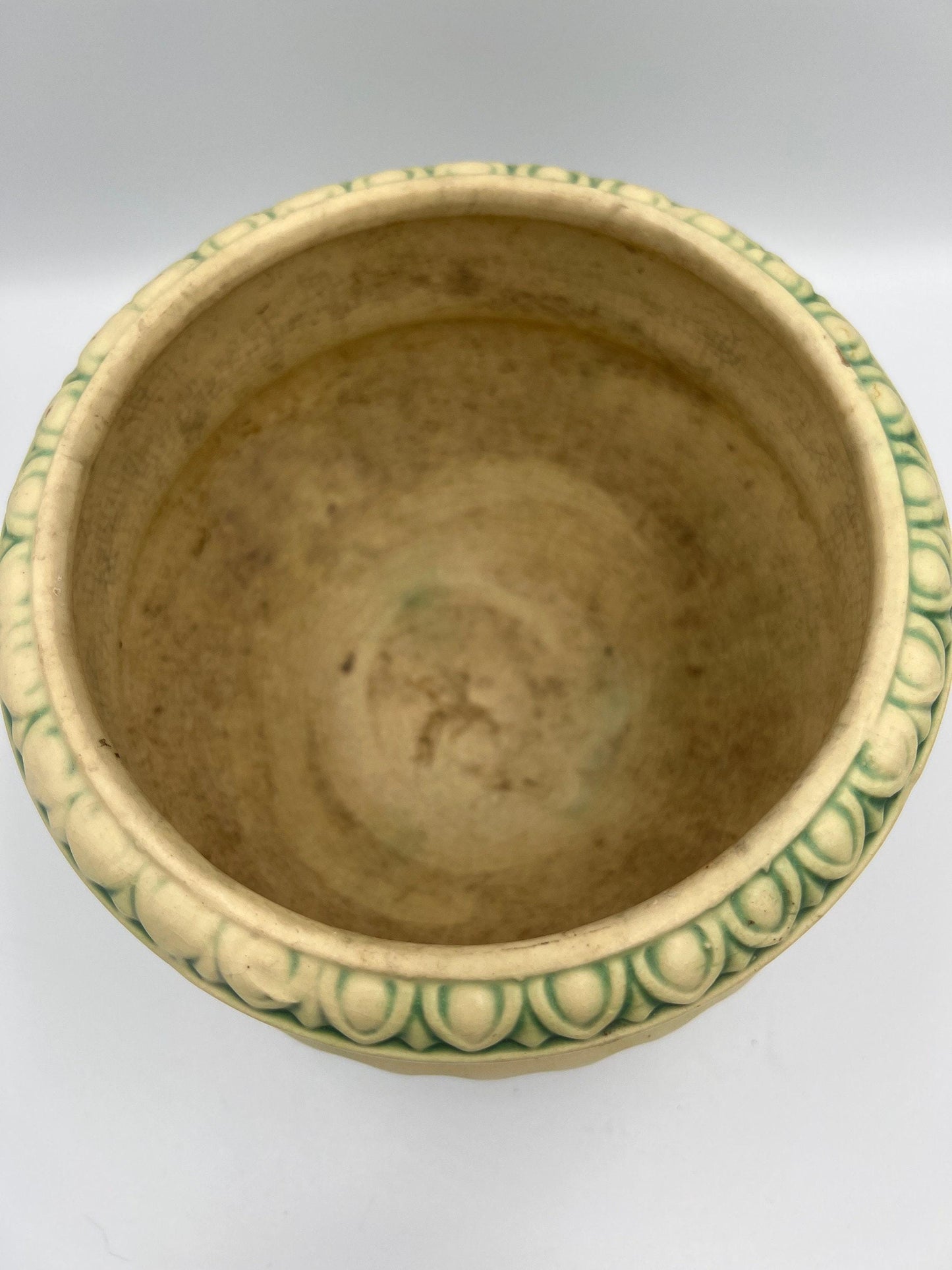 Corinthian Jardiniere Planter: Roseville Pottery, Art Deco - Ceramic Vase