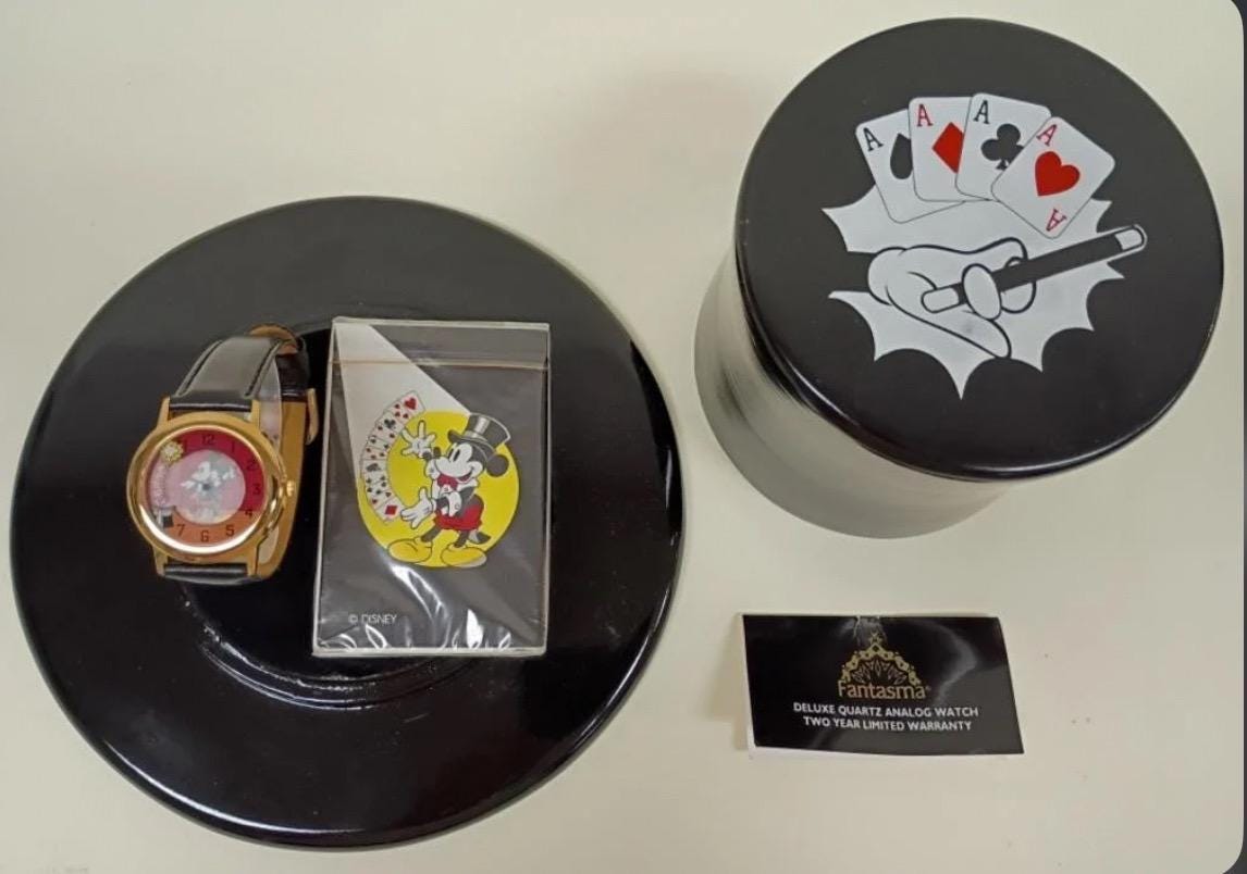 Limited Edition Mickey Mouse Watch Set - Magician Design with Display