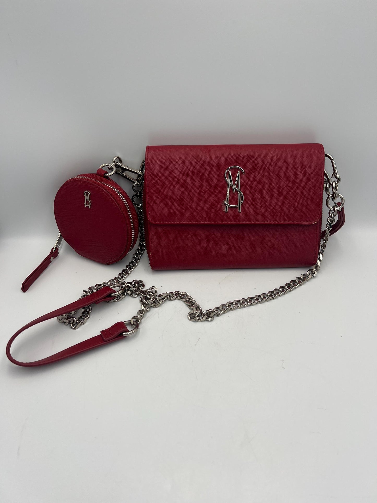 STEVE MADDEN Boxed Carina Crossbody Wallet In Red