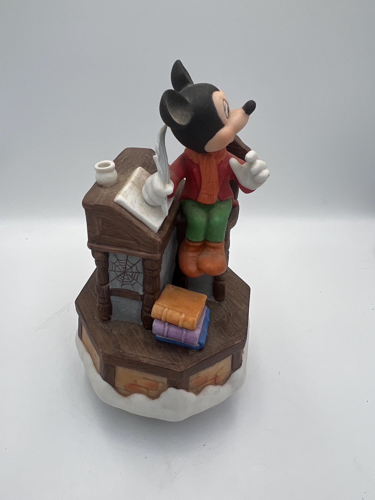 DISNEY Mickey Mouse music box Schmid "We Wish You a Merry Christmas" melody