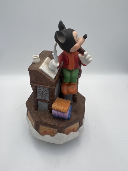 DISNEY Mickey Mouse music box Schmid "We Wish You a Merry Christmas" melody