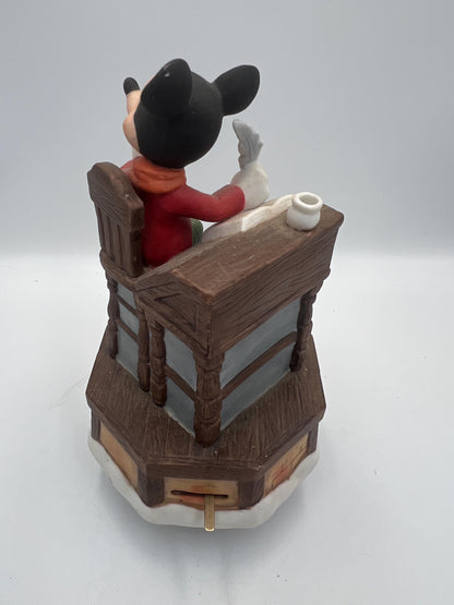 DISNEY Mickey Mouse music box Schmid "We Wish You a Merry Christmas" melody