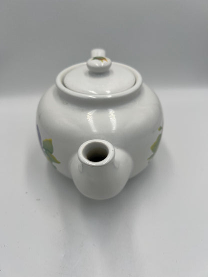 Beautiful Hand Painted Pansy Flowers Teapot "Summer Blush" Jay Imports