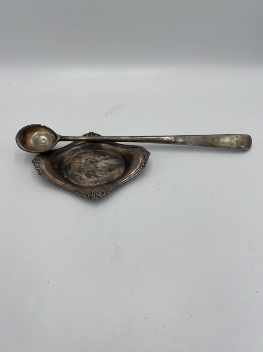 Vintage / Antique St. Paul Hotel Restaurant silver plate and spoon