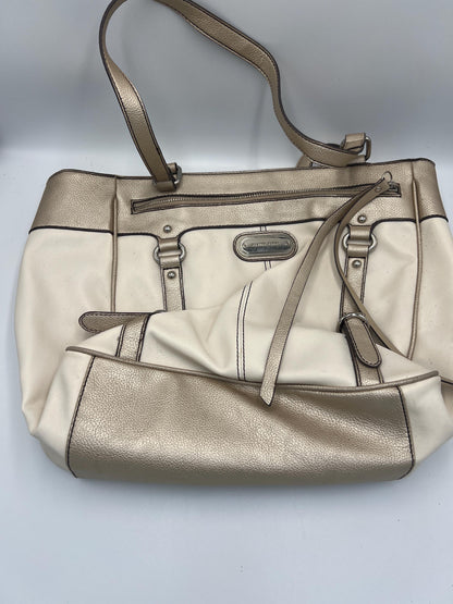 Franco Sarto Handbags: 90s Vintage Black Hobo & White Crossbody - Worn Style
