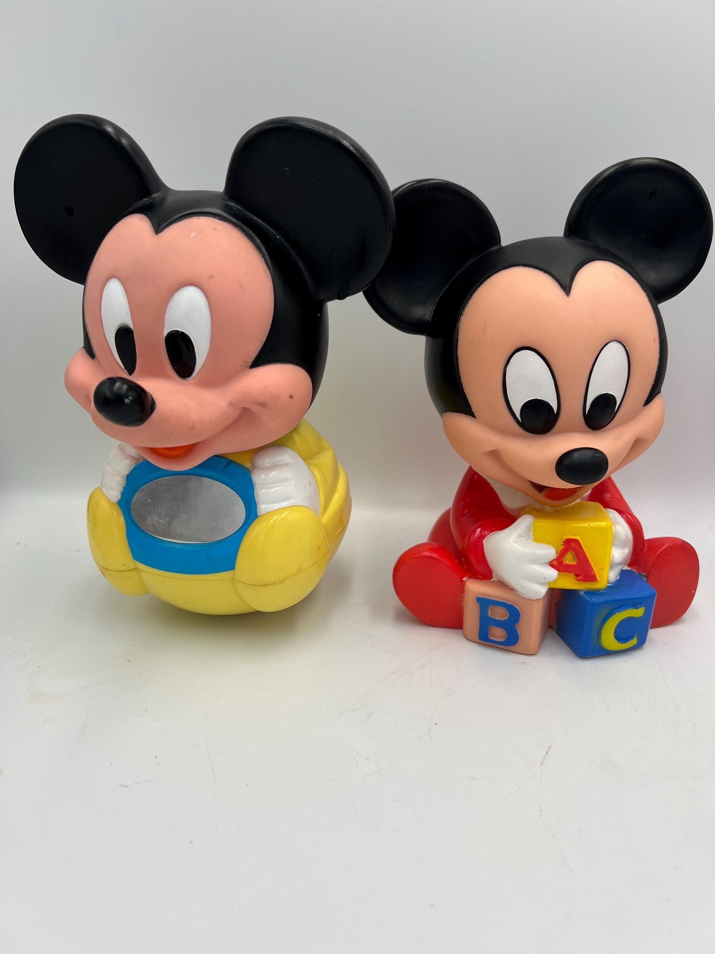 DISNEY Mickey Mouse and Minnie Mouse Lot of  5 Vintage Toys
