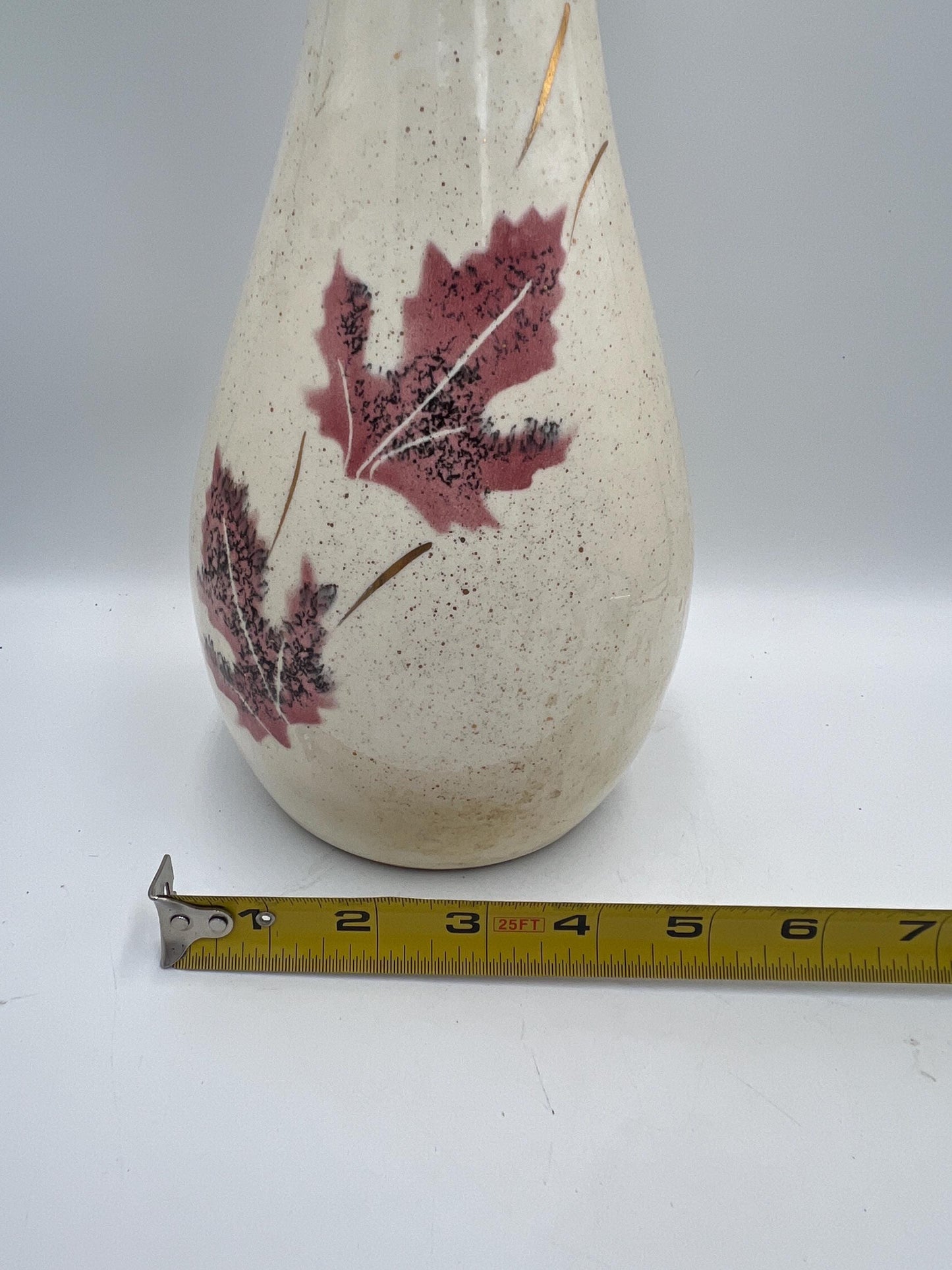 Rare Mid Century gilded ceramic genie decanter vase