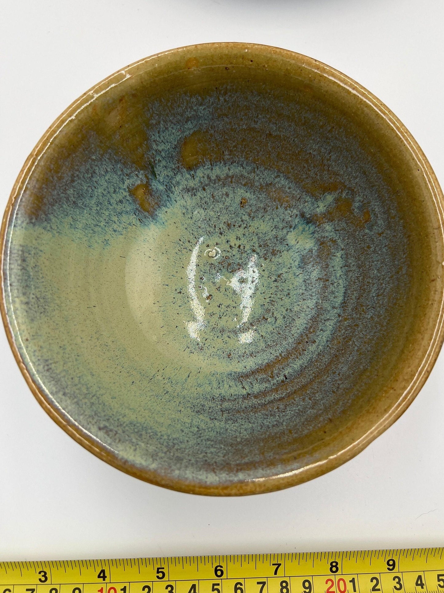 Art Pottery Bowl: Signed by Artist DB - Rustic Handmade Ceramic
