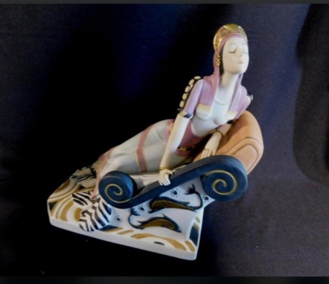 Art Deco Porcelain Figurine - Dido of Tyre, 7.5" Tall
