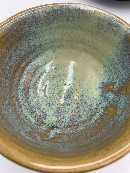 Art Pottery Bowl: Signed by Artist DB - Rustic Handmade Ceramic