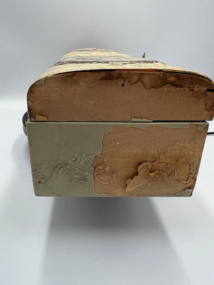 Victorian Glove Box: Antique Celluloid Holder - Lined, Decorative