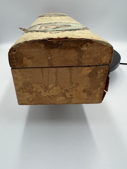 Victorian Glove Box: Antique Celluloid Holder - Lined, Decorative