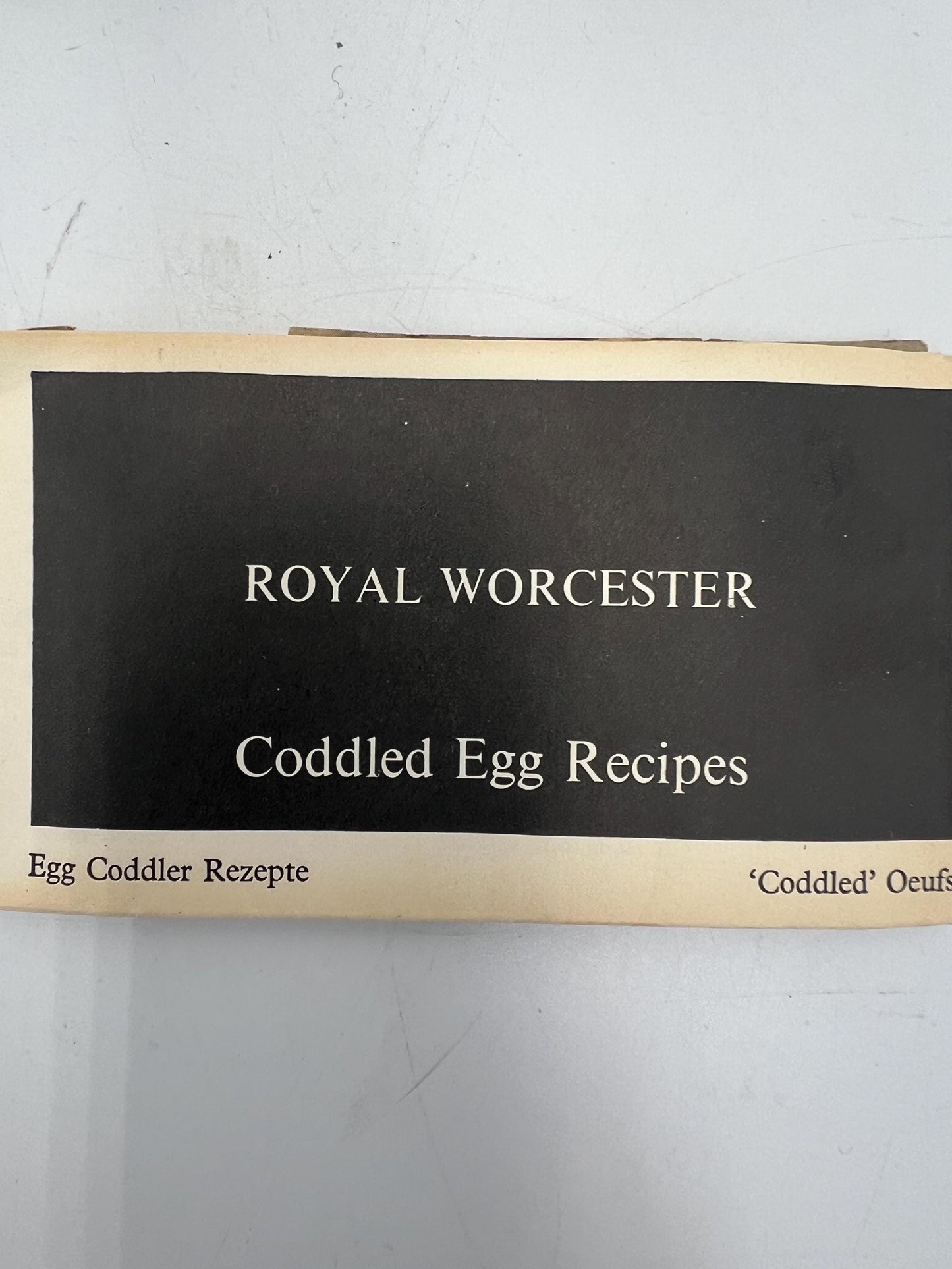 Egg Coddlers Set: Royal Worcester Evesham Gold - Porcelain with Chrome Lid